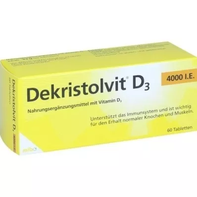 DEKRISTOLVIT Comprimés D3 4.000 U.I., 60 comprimés