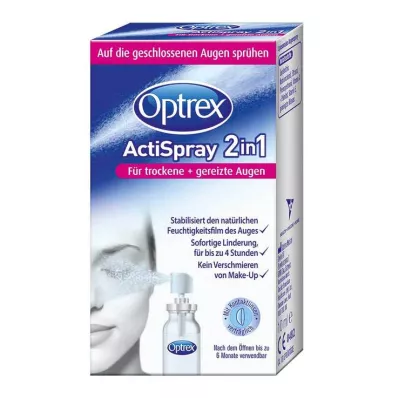 Optrex Actispray 2in1 pour yeux secs + irrités, 10 ml Optrex Actispray 2in1 pour yeux secs + irrités, 10 ml
