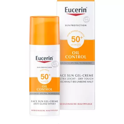 EUCERIN Gel-Crème Sun Oil Contr.Anti-Gl.Eff.SPF50+, 50 ml