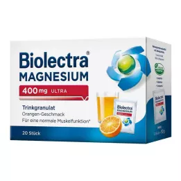 BIOLECTRA Magnésium 400 mg ultra granulés à boire orange, 20 pces
