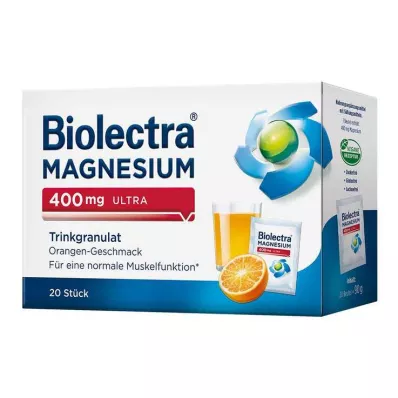 Biolectra Magnésium 400 mg granulés ultra buvables orange, 20 pc