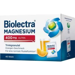 BIOLECTRA Magnésium 400 mg ultra granulés à boire orange, 40 pcs