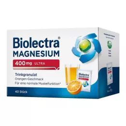 BIOLECTRA Magnésium 400 mg ultra granulés à boire orange, 40 pcs