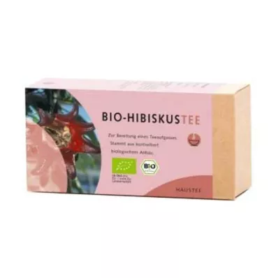 Sachets filtrants biologiques pour thé dhibiscus, 25 pc