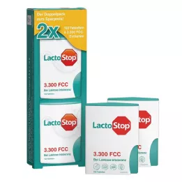 LACTOSTOP 3.300 FCC Comprimés distributeur clic-clac Dop.Pa., 2X100 pcs