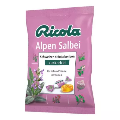 Bonbons à la sauge alpine sans sucre Ricola, 75 g