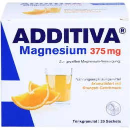 ADDITIVA Sachets de magnésium 375 mg orange, 20 pcs