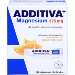ADDITIVA Magnésium 375 mg sticks orange, 20 pcs