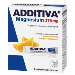 ADDITIVA Magnésium 375 mg sticks orange, 20 pcs