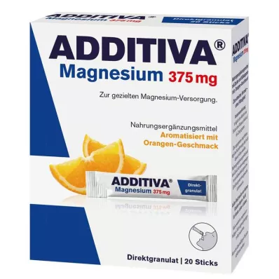 ADDITIVA Magnésium 375 mg sticks orange, 20 pcs