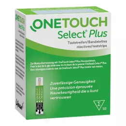 ONE TOUCH Bandelettes de test de la glycémie Select Plus, 50 pièces