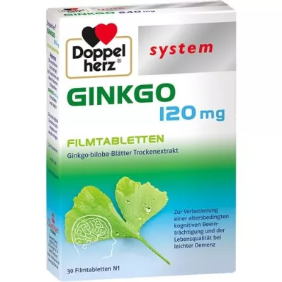 DOPPELHERZ Ginkgo 120 mg system comprimés pelliculés, 30 pc