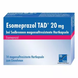 Esomeprazole TAD® 20 mg pour les brûlures destomac, 14 pc