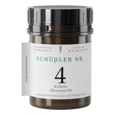 Schüssler No.4 Chloratum de potassium D 6 comprimés, 400 pc
