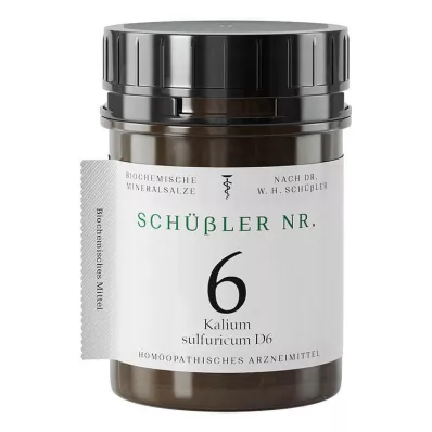 Schüssler No.6 Kalium sulfuricum D 6 comprimés, 1000 pc Schüssler No.6 Kalium sulfuricum D 6 comprimés, 1000 pc