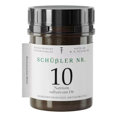 Schüssler n° 10 Sodium sulfuricum D 6 comprimés, 400 pc Schüssler n° 10 Sodium sulfuricum D 6 comprimés, 400 pc