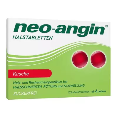 pastilles pour la gorge Neo-Angin Cerise sans sucre, 12 pc