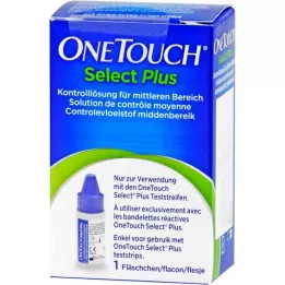 ONE TOUCH Solution de contrôle Select Plus moyenne, 3.75 ml