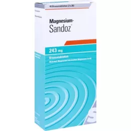 MAGNESIUM SANDOZ 243 mg Comprimés effervescents, 40 pièces