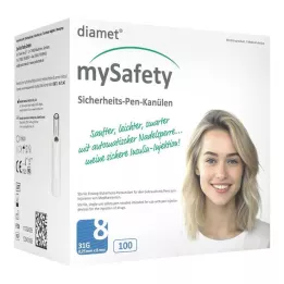 DIAMET mySafety Stylo de sécurité Kan.31 G 0,25x8 mm, 100 pces