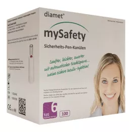 DIAMET mySafety Stylo de sécurité Kan.31 G 0,25x6 mm, 100 pces