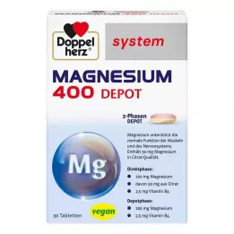 DOPPELHERZ Magnésium 400 Depot system comprimés, 30 pc