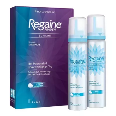 Regaine Femme Mousse 50 mg/g, 2X60 g