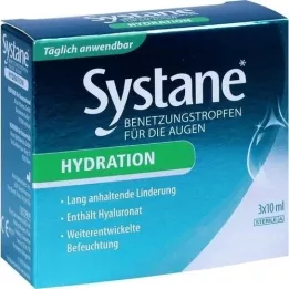 SYSTANE HYDRATION Gouttes lubrifiantes pour les yeux, 3X10 ml