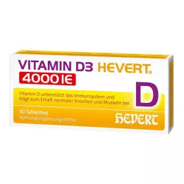 VITAMIN D3 HEVERT 4.000 U.I. comprimés, 30 pc
