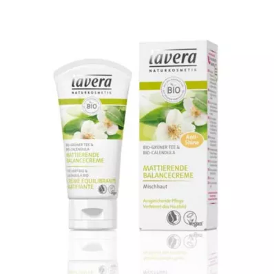 LAVERA Crème équilibrante matifiante au thé vert, 50 ml