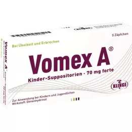 VOMEX Suppositoires A pédiatriques 70 mg forte, 5 pces