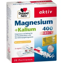 DOPPELHERZ Magnésium+Potassium DIRECT Sachets-portions, 20 pièces