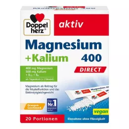 DOPPELHERZ Magnésium+Potassium DIRECT Sachets-portions, 20 pièces