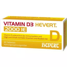 VITAMIN D3 HEVERT 2.000 I.U. comprimés, 60 pc