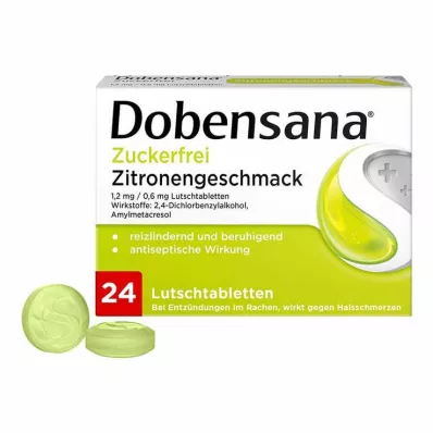 Pastilles à saveur de citron sans sucre Dobensana®, 24 pcs Pastilles à saveur de citron sans sucre Dobensana®, 24 pcs