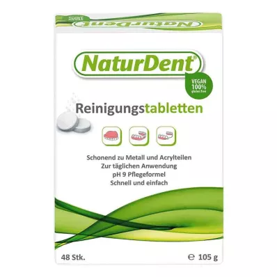 NATURDENT Pastilles de nettoyage, 48 pièces