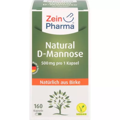 NATURAL Gélules de D-mannose 500 mg, 160 gélules