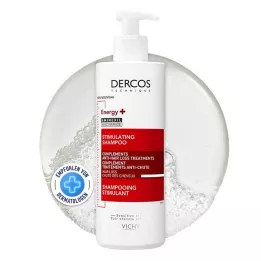 VICHY DERCOS Shampooing Vital avec Aminexil, 400 ml