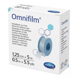 OMNIFILM Pansement de fixation film 1,25 cmx5 m, 1 pc