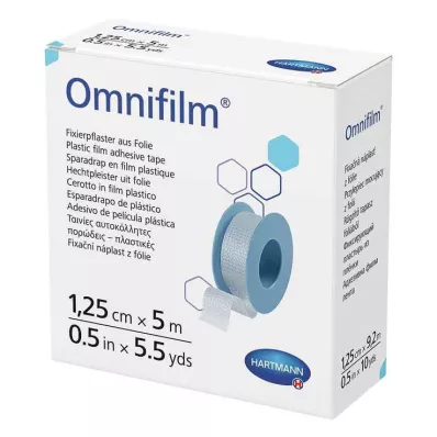 OMNIFILM Pansement de fixation film 1,25 cmx5 m, 1 pc