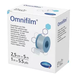 OMNIFILM Pansement de fixation film 2,5 cmx5 m, 1 pc