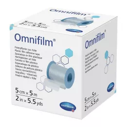 OMNIFILM Pansement de fixation film 5 cmx5 m, 1 pc