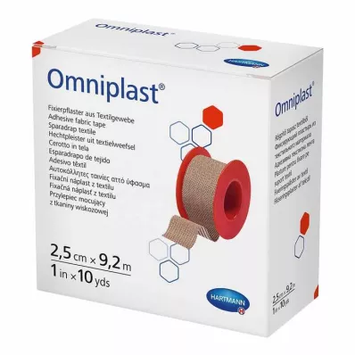 Plâtre de fixation Omniplast poids textile 2,5 cmx9,2 m, 1 pièce