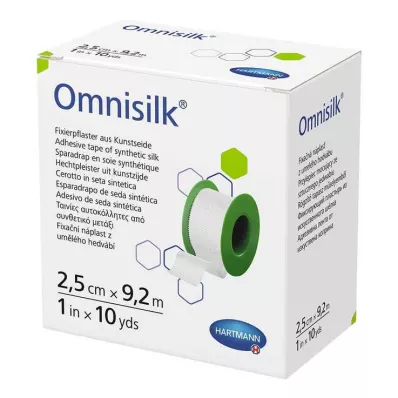 OMNISILK Pansement de fixation en soie artificielle 2,5 cmx9,2 m, 1 pc