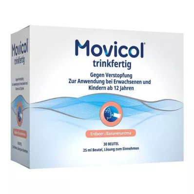 Movicol® prêt à boire 25 ml sachet solution buvable, 30 pc Movicol® prêt à boire 25 ml sachet solution buvable, 30 pc