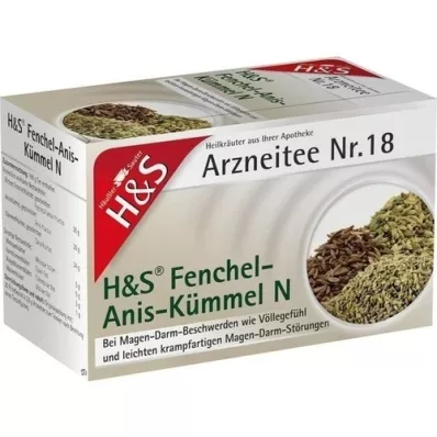 H&amp;S Fenouil-Anis-Cumin N Sachets-filtres, 20X2.0 g