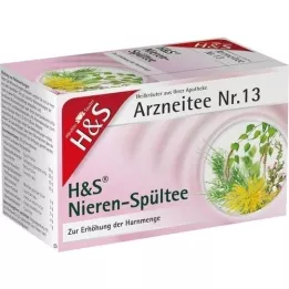 H&amp;S Tisane de rinçage pour les reins, sachet-filtre, 20X2.0 g