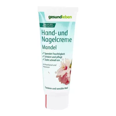 Crème pour les mains et les ongles Healthy Living Amande (75 ml)
