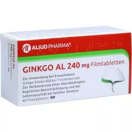 GINKGO AL 240 mg Comprimés pelliculés, 60 comprimés