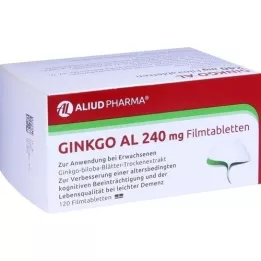 GINKGO AL 240 mg Comprimés pelliculés, 120 pc